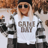 Gameday Leopard Print - White Tee
