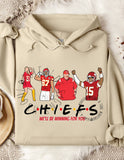 Kansas City Chiefs Inspired Graphic Hoodie with Players