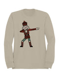 Dabbing Tartan King Illustration Men's Sweatshirt