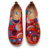 Women's Slip-On Shoes Textured Yarn Designer Painted Sneakers Abstract Art-inspired Hawaiian Shirt