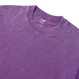 Hawaiian Tee For Men Crew Neck 100% Cotton Vintage Washed T-Shirt - Purple