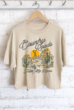 Country Roads Take Me Home Graphic Long Crop Top
