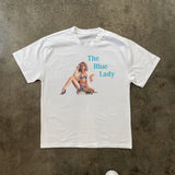 THE BLUE LADY HEAVYWEIGHT WHITE T-SHIRT
