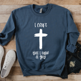 Cross Christian Sweatshirt Religious Faith Based Apparel