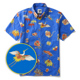 Nippon's Treasure Patterns 100% Cotton Men's Short Sleeve Button-down Shirt Aloha Hawaiian