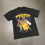 2025 TYRESE HALIBURTON 'PACE' FINALS HEAVY FADED BLACK T-SHIRT