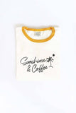 Sunshine and Coffee Ringer Graphic T-Shirt