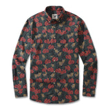 Men's Hawaiian Shirt Serenity in Bloom Print By Mahhima Bansal Cotton Button-down Long Sleeve Aloha Shirt Serenity In Bloom By Mahhima Bansal