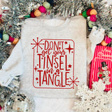 Tinsel in Tangle Christmas Sweatshirt | Gildan
