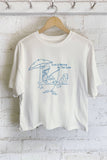 Life Better At the Lake Fishing Boy Graphic Long Crop Top