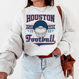 Vintage Retro Houston Football Sweatshirt For Texan Fans