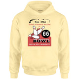 66 Bowl - Oklahoma City, OK - Vintage Bowling Alley - Unisex Hoodie