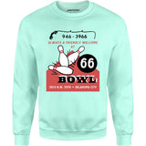 66 Bowl - Oklahoma City, OK - Vintage Bowling Alley - Unisex Sweatshirt