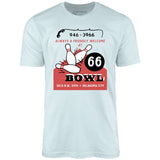 66 Bowl - Oklahoma City, OK - Vintage Bowling Alley - Unisex T-Shirt