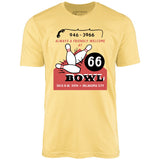 66 Bowl - Oklahoma City, OK - Vintage Bowling Alley - Unisex T-Shirt