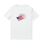 Hawaiian Tee Shirt Short Sleeve 100% Cotton Blue Aloha Starlight Elegance T-Shirt