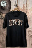 Howdy Cow Fur Graphic Top
