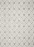 9' X 12' Wool Ivory Area Rug
