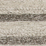 9' X 13' Wool Grey Or White Area Rug
