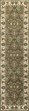 5'X8' Green Ivory Machine Woven Floral Traditional Indoor Area Rug