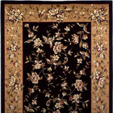 8' Ivory Octagon Floral Area Rug