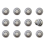 1.5" X 1.5" X 1.5" Ceramic Metal Multicolor 12 Pack Knob