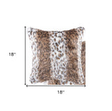 20" X 20" X 5" Acrylic Plush Polyester Polyfill Brown 2 Pack Pillow
