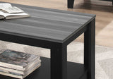 Black Grey Top Table Set 3Pcs Set