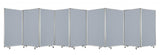 318" X 1" X 71" Metal, Grey, 9 Panel, Screen