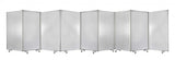 318" X 1" X 71" Clear Metal 9 Panel Resilient Screen
