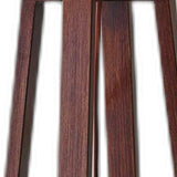 Walnut Wood Finish Linen Fabric Shade Table Lamp