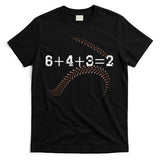 6+4+3=2 643 Double Play Outs Baseball Player Coach Softball T-Shirt