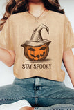 Stay Spooky Jack O Lantern Mineral Graphic Tshirts