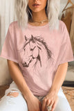 Horse Sketch Mineral Graphic Tshirts