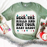Deck the Halls Graphic T-Shirt – Retro Bleached Plus Size