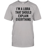 Corvuscorax77 I'm A Libra That Should Explain Everything Shirt
