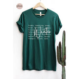 Christmas Words Vintage Graphic Tee  Plus Unisex T-shirt, Sweatshirt, Hoodie, Long Sleeve Tee