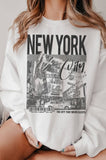 New York City Graphic Brushed Sweatshirts