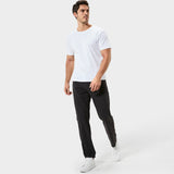 Basicsbeyondâ„¢ Hawaiian Tee For Men Stain proof T-shirt Crew Neck 100% Cotton - WHITE Stain Proof Tee - White