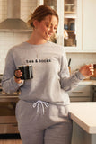 Tea and Books  Graphic Sweatshirt