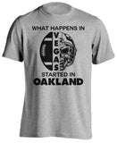 Vegas To Oakland Skull Football Fan Shirt