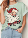 Merry Christmas Red Hat Santa Graphic Tshirts