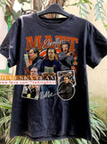 Vintage 90s Matt Eberflus Graphic Retro Sport T-Shirt