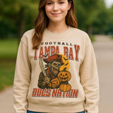 Tampa Bay Spooky Crow Pumpkin Halloween Football Shirt