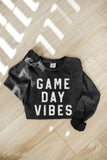Game Day Vibes Mineral Washed Long Sleeve Graphic