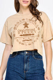 Gingerbread Bakery Mineral Graphic Long Crop Top