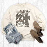 Leopard Cross He Left the 99 Sweatshirt