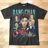 Stray Kids Bangchan Retro Bootleg T-Shirt - Kpop Gift