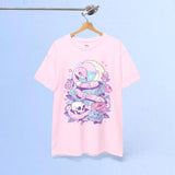 Pastel Goth Snake Skull T-Shirt Creepy Cute Kawaii Tee Gift