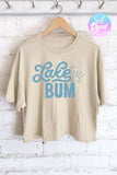 Lake Bum Graphic Long Crop Top
